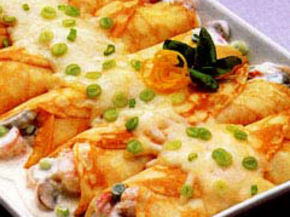 Seafood Crepes