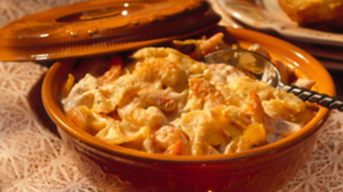 Parmesan-Shrimp Pasta Bake