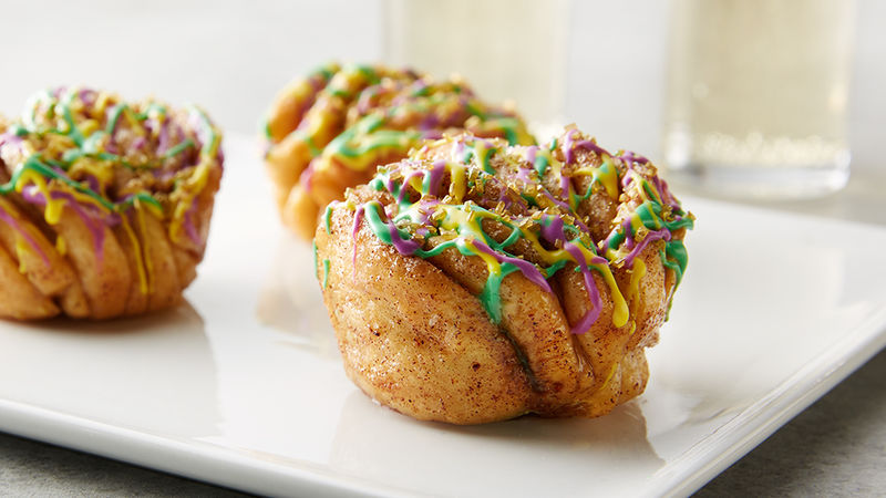 King Cake Pull-Apart Muffins