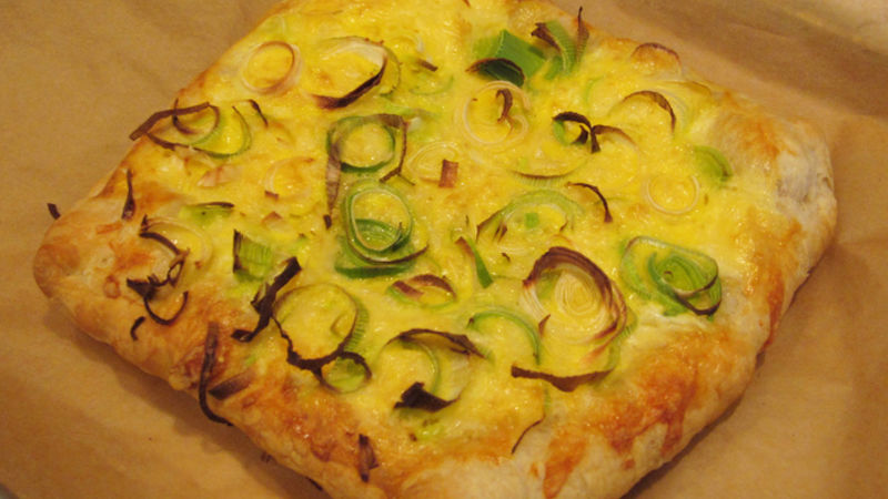 Irish Leek and Cheddar Tart Recipe - BettyCrocker.com