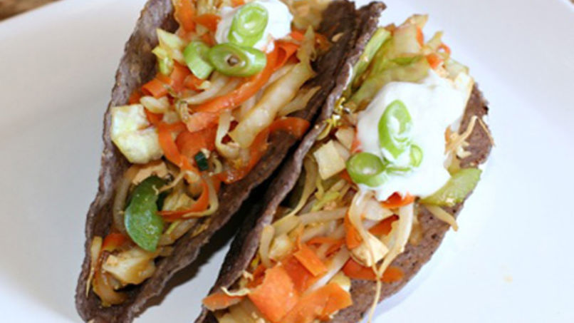 Tacos Tailandeses con Vegetales