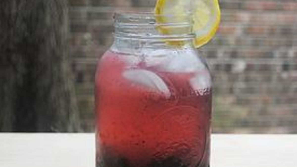 Black and Blue Infused Vodka Cocktail