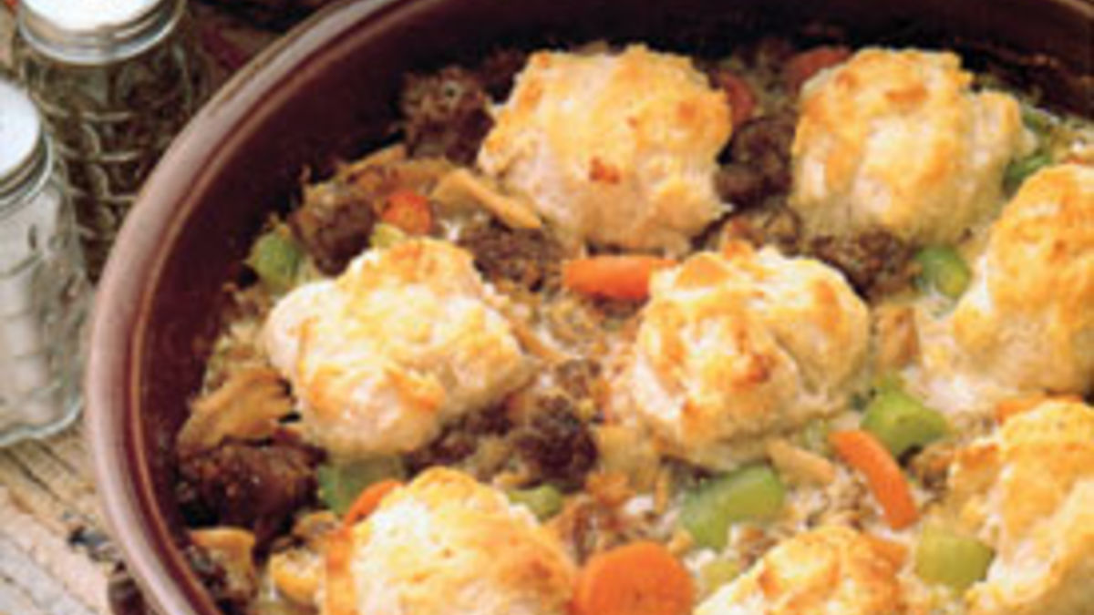 Savory Sausage-Chicken Pie