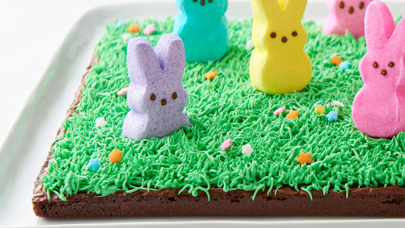 Peek-a-Boo Peeps Bunny Brownies