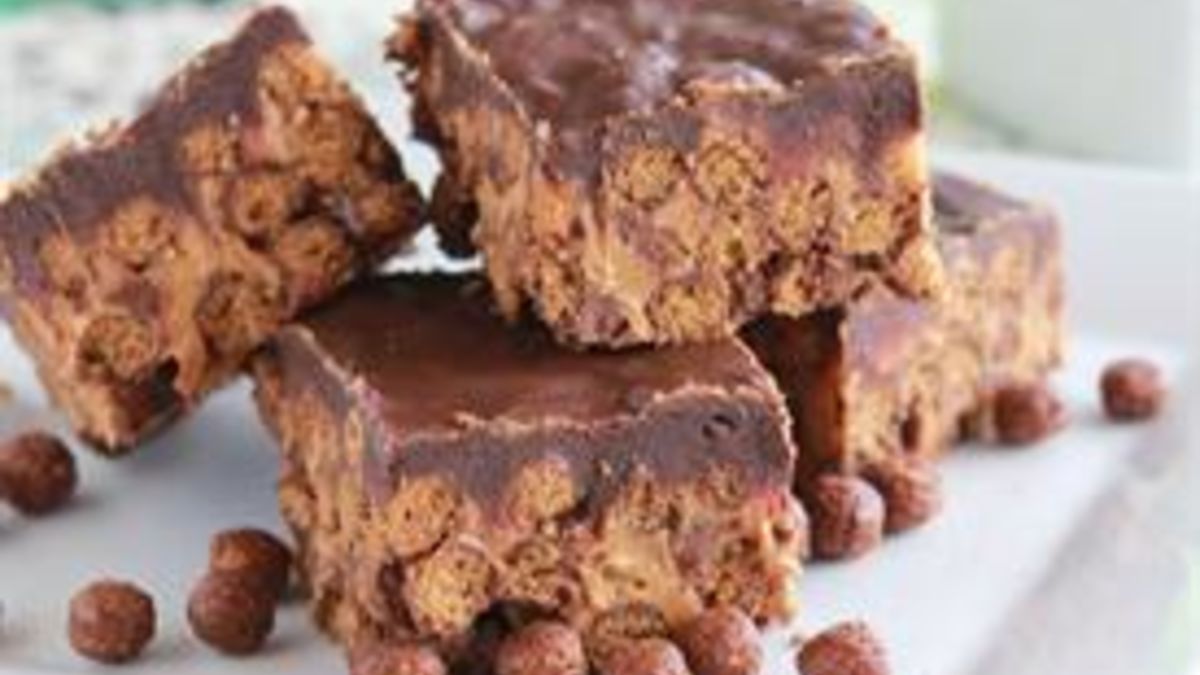 Peanut Butter Cocoa Crispy Bars
