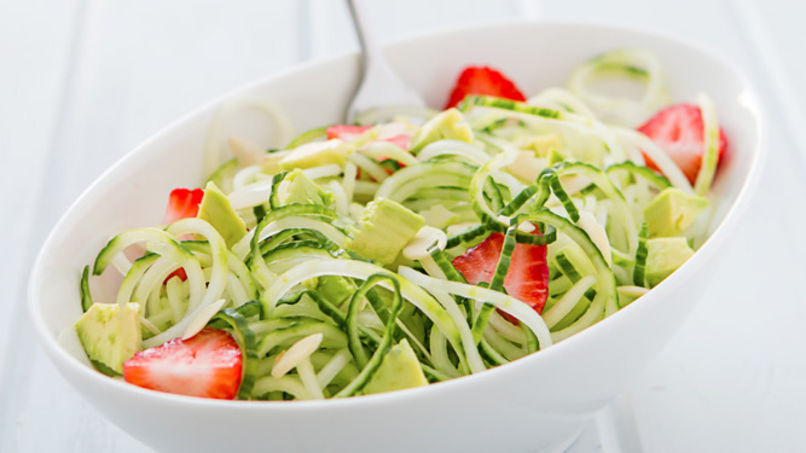 Avocado, Strawberry and Cucumber Salad