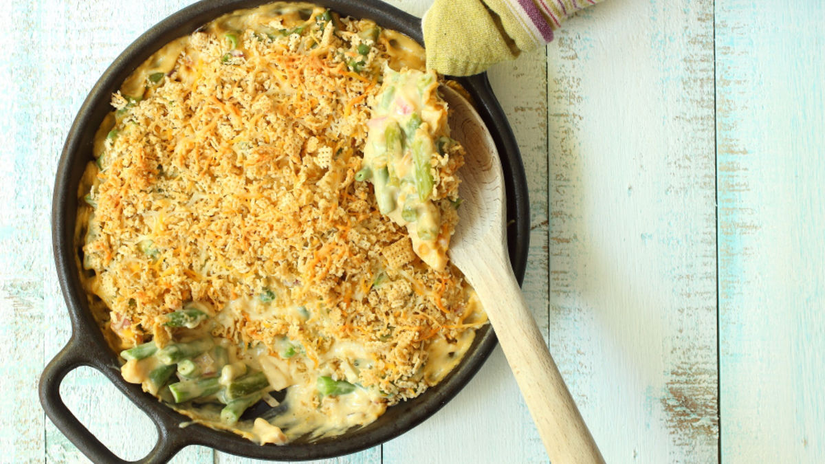 Gluten-Free Green Bean Casserole Skillet