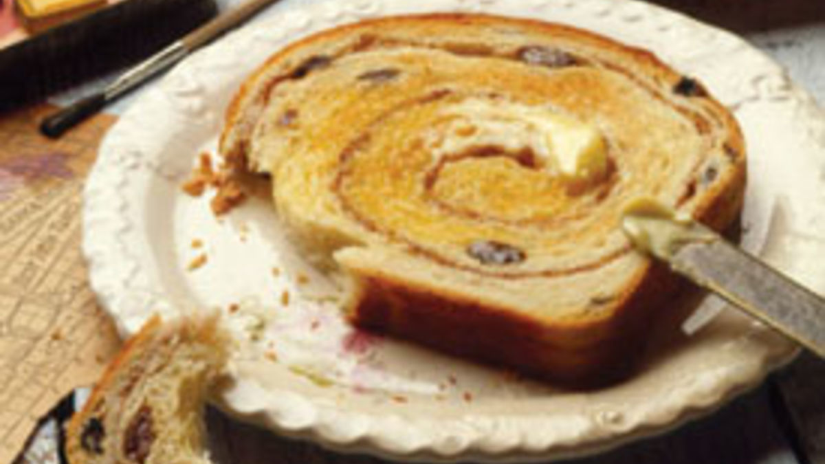 Cinnamon Swirl Raisin Bread