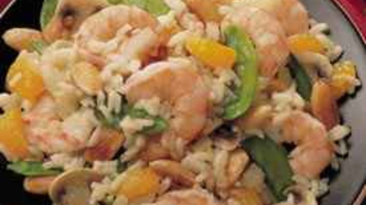 Mandarin-Almond Shrimp