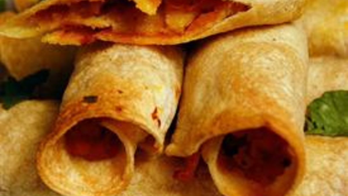 Sweet Potato-Caramelized Onion Taquitos