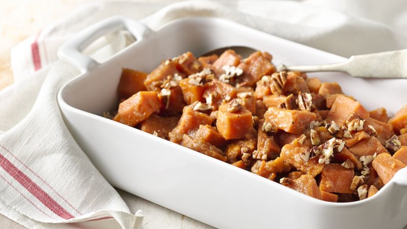 Slow Cooker Sweet Potatoes with Applesauce