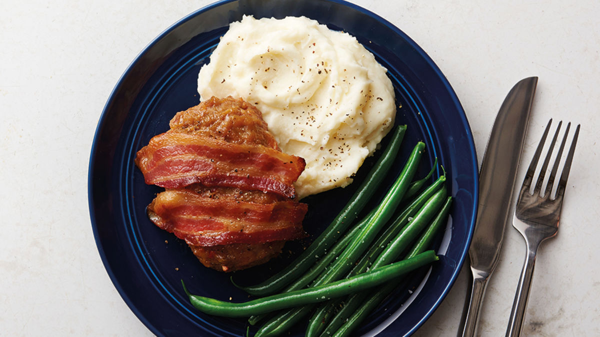 Mini Meatloaves with Mustard-Brown Sugar Glaze