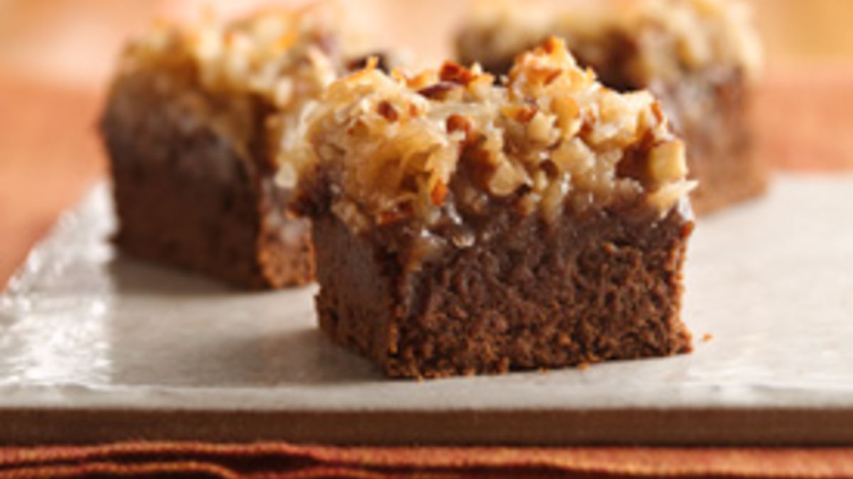 German Chocolate Saucepan Brownies