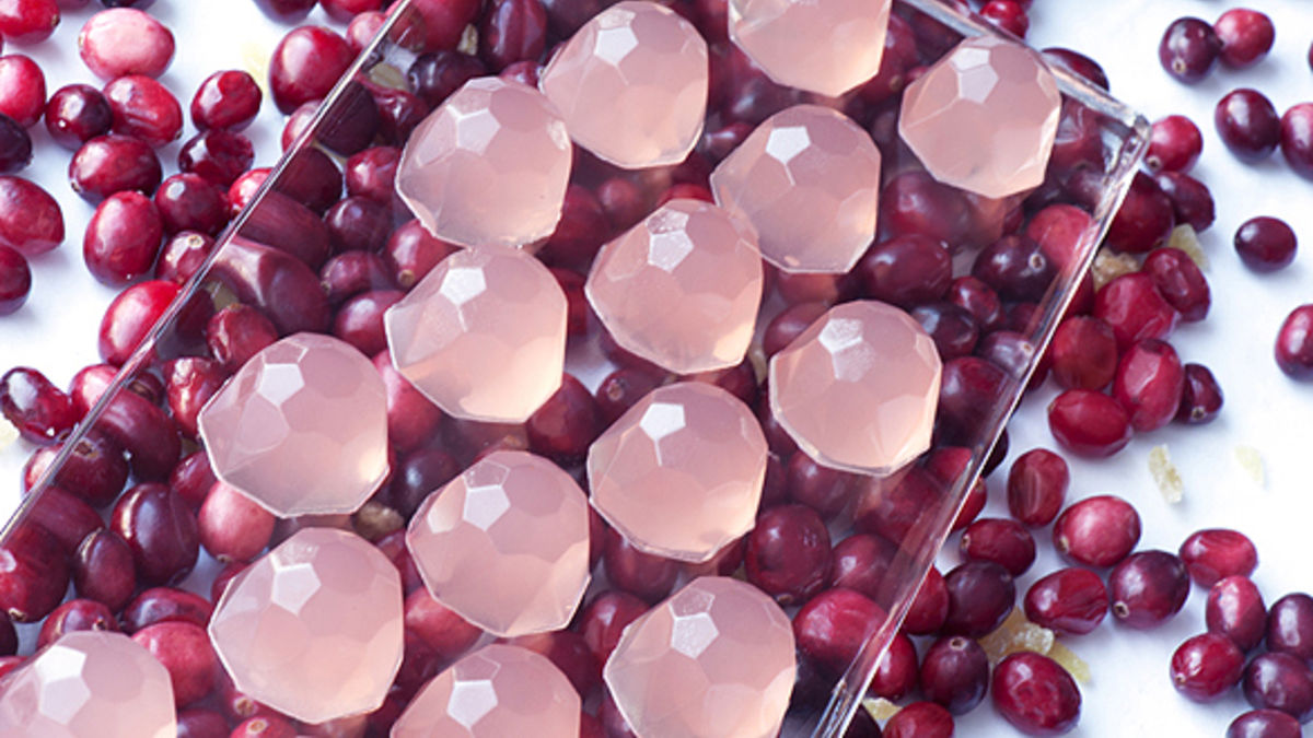 Cranberry Ginger Smash Jello Shots