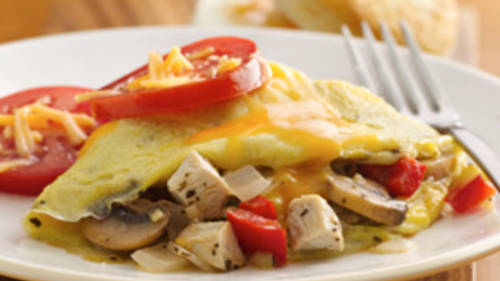 Turkey-Veggie Omelet