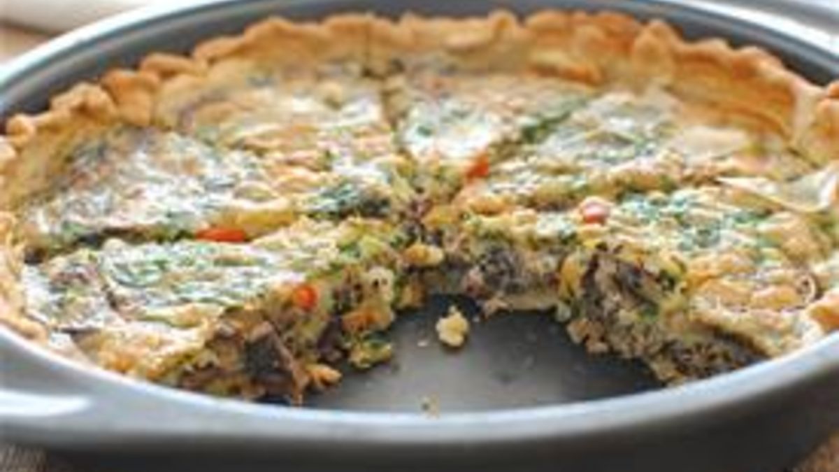Red Quinoa Quiche