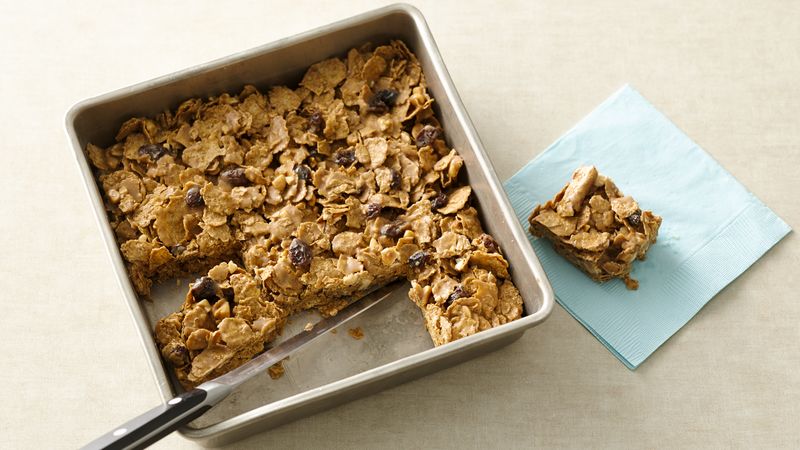 No-Bake Raisin Bran Breakfast Bars