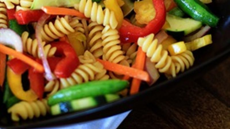 Crunchy Asian Pasta Salad Recipe - Tablespoon.com