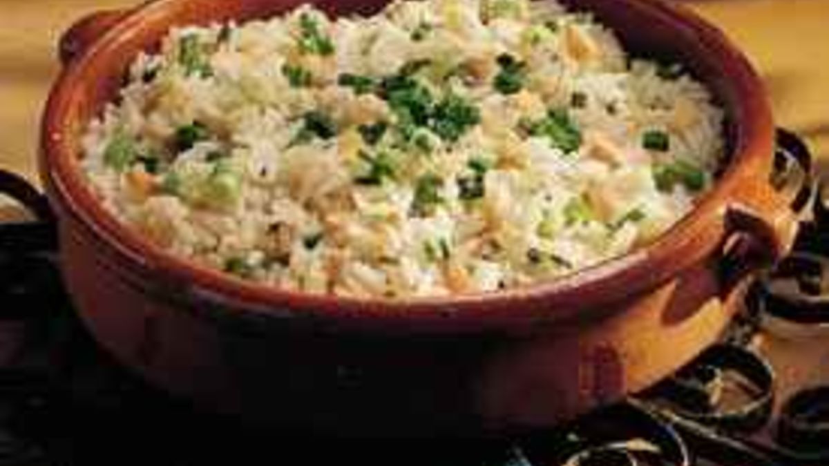 Pine Nut and Green Onion Pilaf