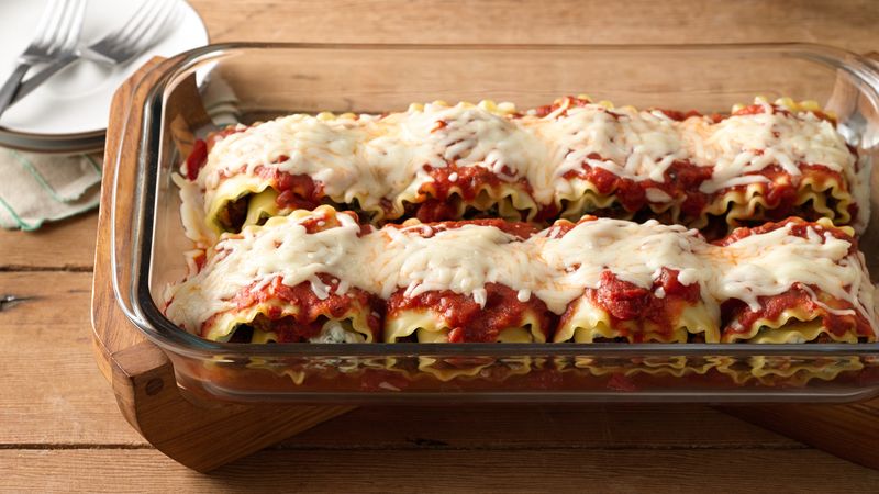 Lasagnes roulées pour amateurs de viande préparées à l'avance