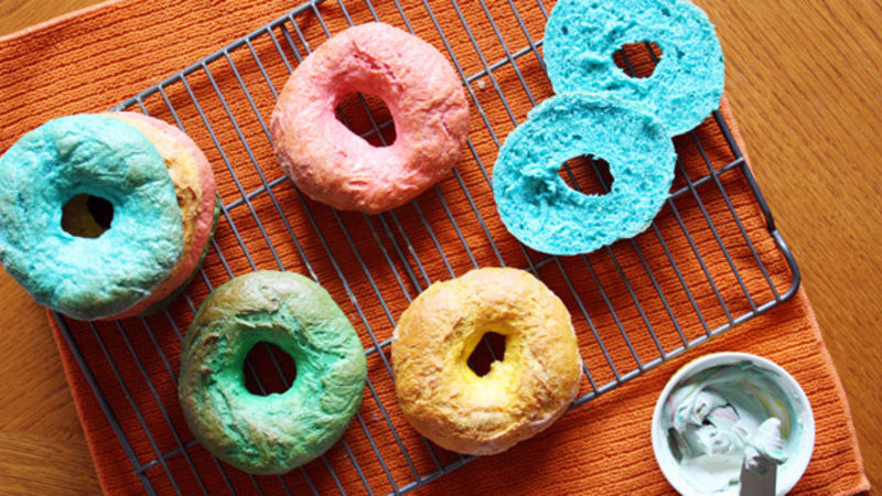 Double Rainbow Bagels Recipe - Tablespoon.com
