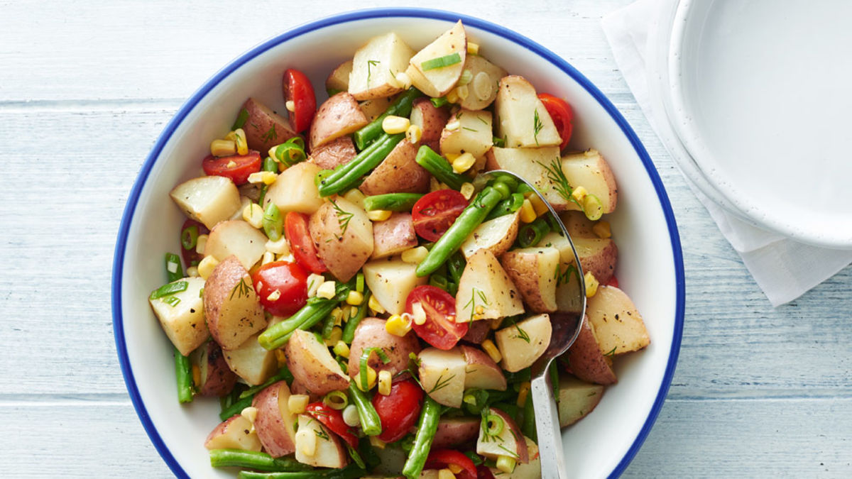 Roasted Vegetable Potato Salad