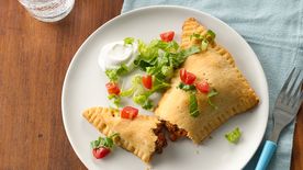 How to Make Taco-Stuffed Triangles Video